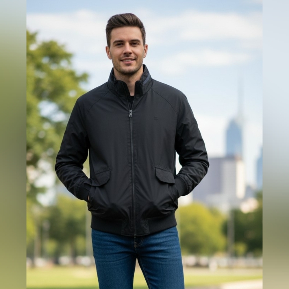 Great Gift For Dad - IZOD Men's Charcoal Spring/Fall Jacket -NWT XL